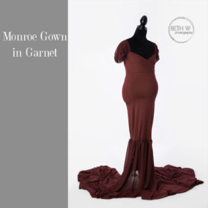 Monroe Gown in Garnet