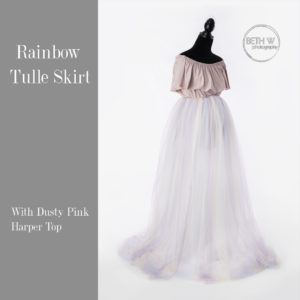 Rainbow Tulle Skirt with Harper Top – Many Colors To Choose