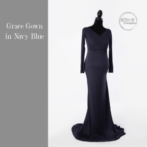 Grace Gown in Navy Blue