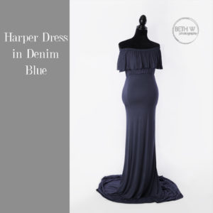 Harper Dress in Denim Blue