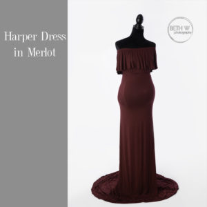 Harper Dress in Merlot