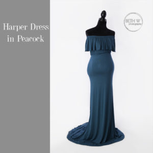 Harper Dress in Peacock