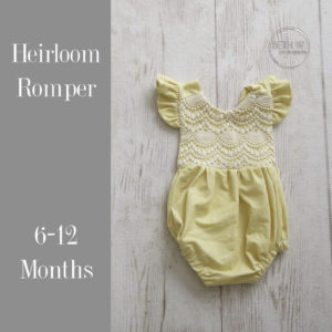 Heirloom Romper in 6-12 Months