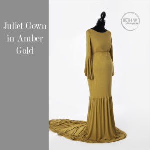 Juliet Gown in Amber Gold