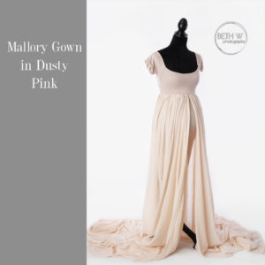 Mallory Gown in Dusty Pink