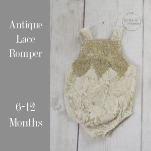 Antique Lace Romper in 6-12 Months