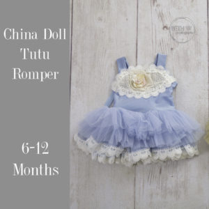 China Doll Romper in 6-12 Months