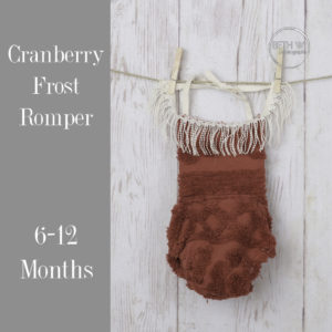 Cranberry Frost Romper in 6-12 Months