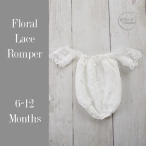 Floral Lace Romper in 6-12 Months