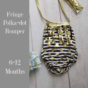 Fringe Polka-dot Romper in 6-12 Months