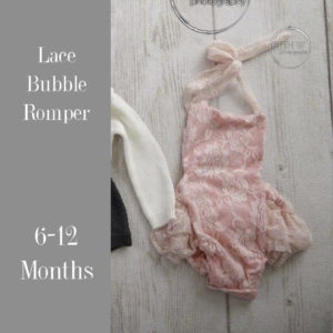 Lace Bubble Romper in 6-12 Months