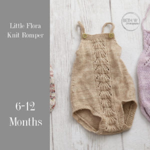 Little Flora Knit Romper in 6-12 Months