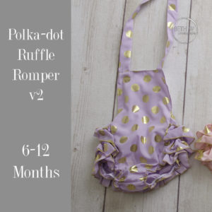 Polka-dot Ruffle Romper v2 in 6-12 Months