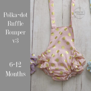 Polka-dot Ruffle Romper v3 in 6-12 Months
