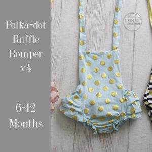 Polka-dot Ruffle Romper v4 in 6-12 Months