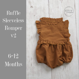 Ruffle Sleeveless Romper v2 in 6-12 Months