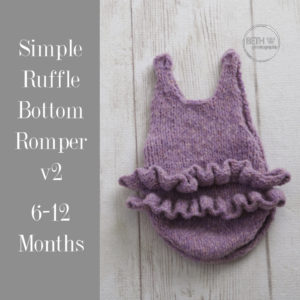 Simple Ruffle Bottom Romper v2 in 6-12 Months