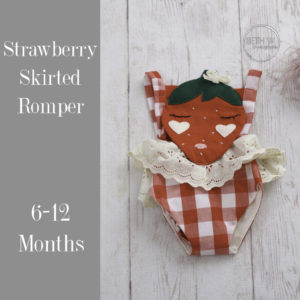 Strawberry Skirted Romper in 6-12 Months