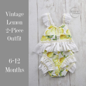 Vintage Lemon 2-Piece Outfit in 6-12 Months