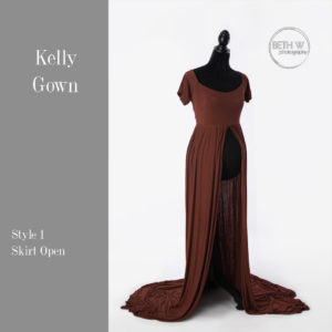 Kelly Gown in Wine