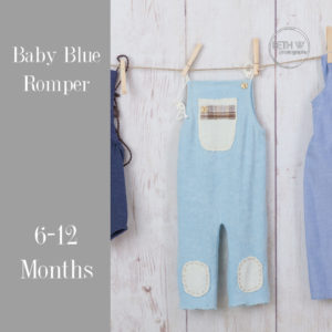 Little Boy Blue Romper in 6-12 Months