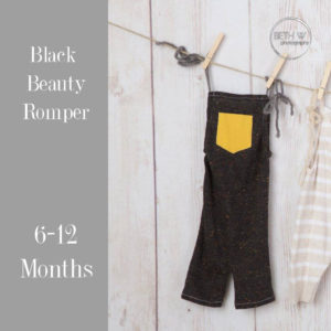 Black Beauty Romper in 6-12 Months