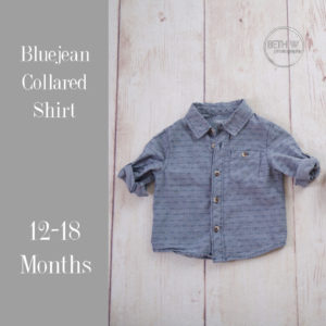 Bluejean Collared Shirt in 12-18 Months