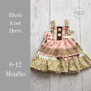 Blush Knot Dress in 6-12 Months