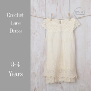 Crochet Lace Dress in 3-4 Years