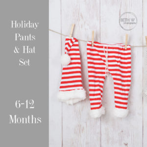 Holiday Pants & Hat Set in 6-12 Months