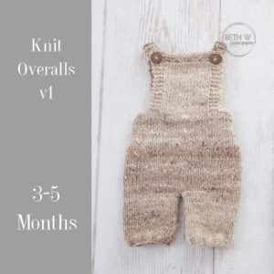 Knit Overalls v1 in 3-5 Months
