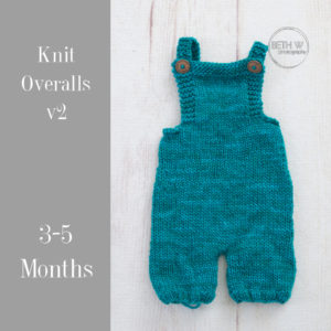 Knit Overalls v2 in 3-5 Months