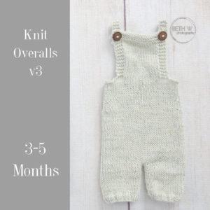 Knit Overalls v3 in 3-5 Months