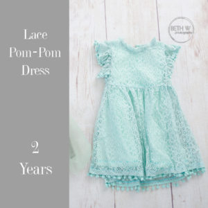 Lace Pom-Pom Dress in 2 Years