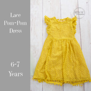 Lace Pom-Pom Dress in 6-7 Years