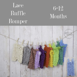 Lace Ruffle Romper in 6-12 Months