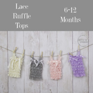 Lace Ruffle Lop in 6-12 Months