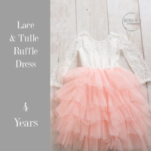 Lace & Tulle Ruffle Dress in 4 Years