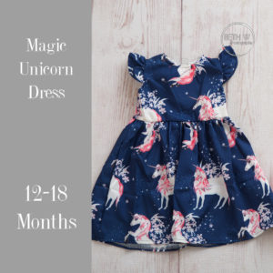 Magical Unicorn Dress in 12-18 Months