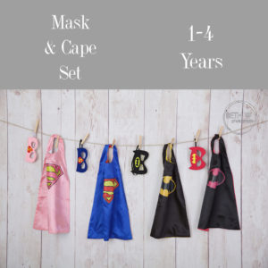Mask & Cape Set in 1-4 Years