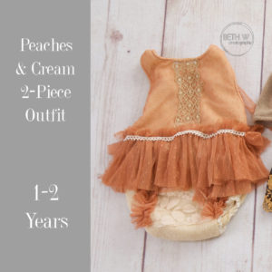 Peaches & Cream 2-Piece Outfit in 1-2 Years