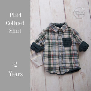 Plaid Collared Shirt in 2 Years