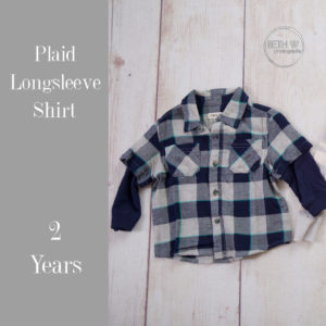 Plaid Long-sleeve Shirt in 2 Years