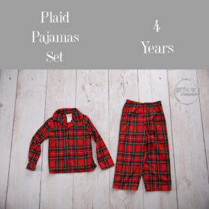 Plaid Pajamas Set in 4 Years