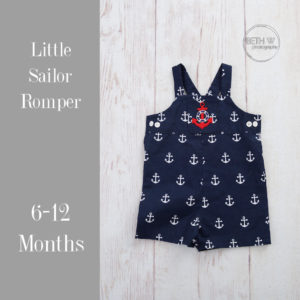 Little Sailor in Romper 6-12 Months