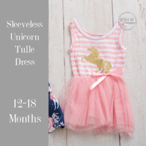 Unicorn Tulle Dress in 12-18 Months