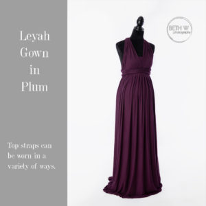 Leyah Gown in Plum