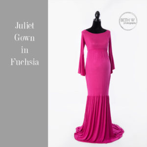 Juliet Gown in Fuchsia