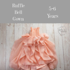 Ruffle Bell Gown in 5-6 Years