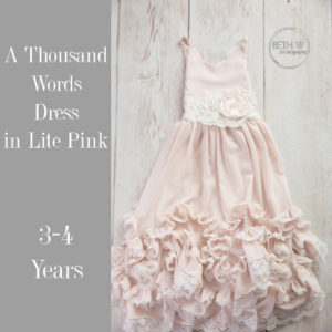 A Thousand Words Dress in lite Pink in 3-4 Years